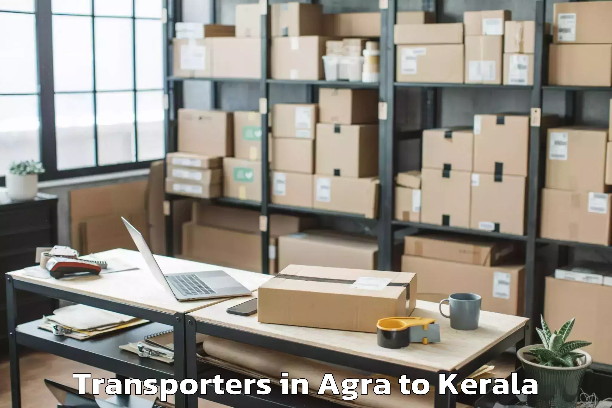 Top Agra to Adur Kla Transporters Available